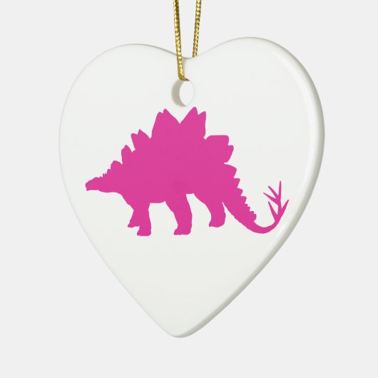 Pink Dinosaurier Keramikornament (Links)