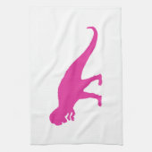 Pink Dinosaurier Küchentuch (Vertikal)