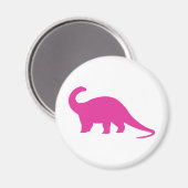 Pink Dinosaurier Magnet (Vorderseite/Rückseite)