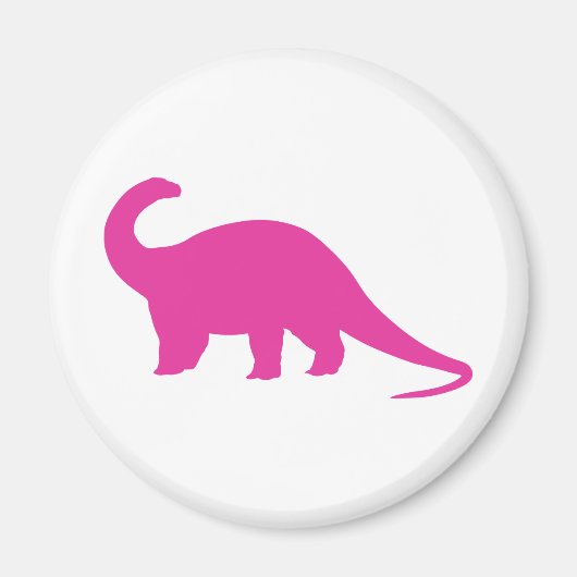 Pink Dinosaurier Magnet (Vorne)