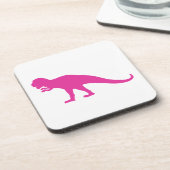 Pink Dinosaurier Untersetzer (Linke Seite)