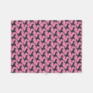 Pink Dinosaurier Weihnachtsfloece Blanket Fleecedecke