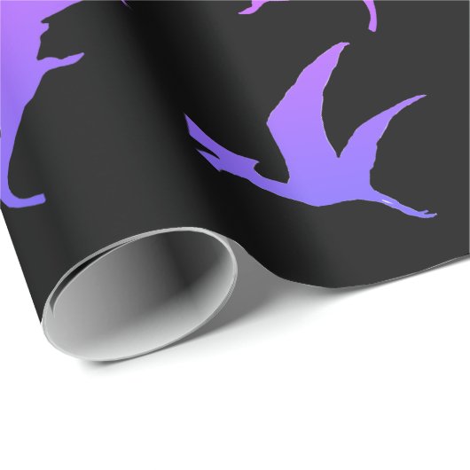 Pink Dinosuars Geschenkpapier (Rolleneckpunkt)