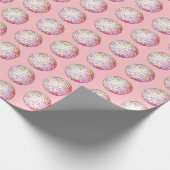 Pink Disc Ball Musterpapier Geschenkpapier (Ecke)