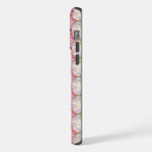 Pink Disco Ball Pattern iPhone Hülle (Linke Seite)
