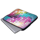 Pink Disco Ball Pattern Laptopschutzhülle (Vorne Knopf)