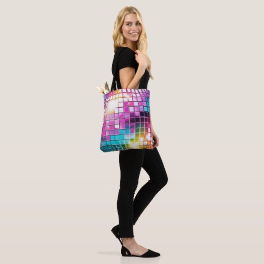 Pink Disco Ball Pattern Tasche (Am Model)