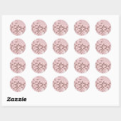 Pink Disco Boogie Runder Aufkleber (Blatt)