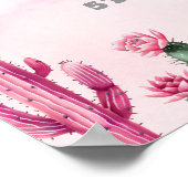 Pink Disco Cowgirl Begrüßungszeichen Poster (Ecke)