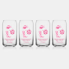 Pink Disco Cowgirl Junggeselinnen-Abschied Gefalle Dosenglas