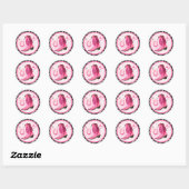 Pink Disco Cowgirl Stickers (Blatt)