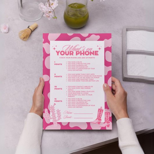 Pink Disco Cowgirl Was ist auf deinem Handy?