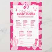 Pink Disco Cowgirl Was ist in deinen puren Spielka (Vorderseite)