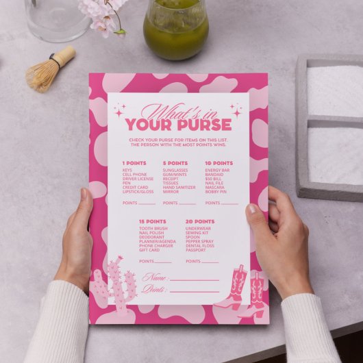 Pink Disco Cowgirl Was ist in deinen puren Spielka