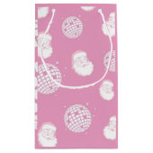 Pink Disco Santa Claus  Kleine Geschenktüte (Rückseite)