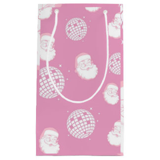 Pink Disco Santa Claus Kleine Geschenktüte