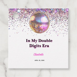 Pink Disco Trendy In My Double Digits Era Birthday Geschenkanhänger