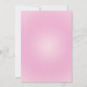 Pink Discoball Einladung zum Geburtstag (Rückseite)