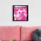 Pink Distressed Relaxalotl Axolotl Leinwanddruck (Insitu (Wohnzimmer))
