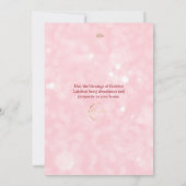 Pink Diwali Traditionelle Diwali Feier Einladung (Rückseite)