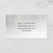 PINK DIY EPOXY HOLZ-Visitenkarte Visitenkarte (Rückseite)