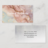 PINK DIY EPOXY HOLZ-Visitenkarte Visitenkarte (Vorne/Hinten)