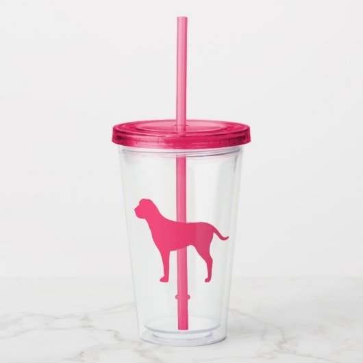 Pink Dog Acryltrinkbecher (Vorderseite)