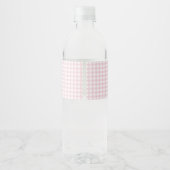 Pink Dog Baby Dusche Wasser Flaschen Etiketten (Rückseite)