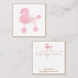 Pink Dog Business Card Quadratische Visitenkarte