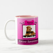Pink Dog Memorial Keepake Zweifarbige Tasse (Links)