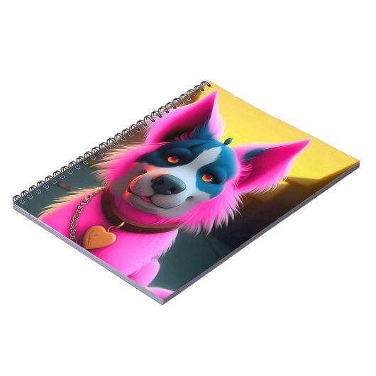 Pink Dog Notizblock (Linke Seite)