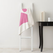 Pink Dog Pawprint Sherpa Blanket Sherpadecke (Beispiel)