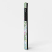 Pink Dog Rose auf Sky Blue Case-Mate iPhone Hülle (Hinten/Links)