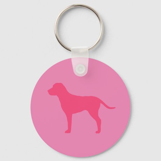 Pink Dog Schlüsselanhänger (Vorderseite)