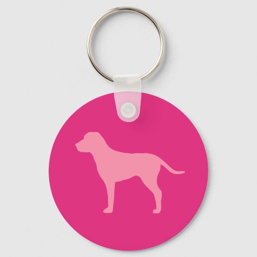 Pink Dog Schlüsselanhänger (Vorderseite)