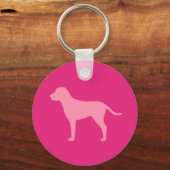 Pink Dog Schlüsselanhänger (Vorderseite)
