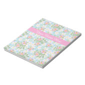 Pink Dogros auf Blue Chic Editor oder Jotter Notizblock (Rotiert)