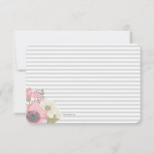 Pink Dogwood Ankündigung Datum freihalten (Rückseite)