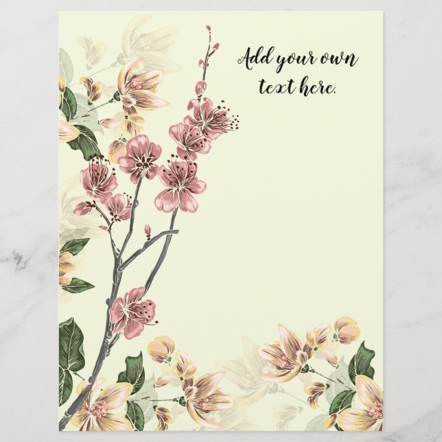 Pink Dogwood Blossoms Journal Scrapbook (Vorderseite)