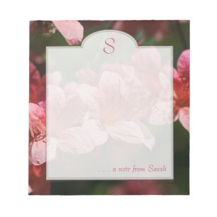 Pink Dogwood Floral Fotografie Custom Notepad Notizblock