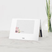 Pink Dogwood Foto geklappt Danke Karten (Rückseite)