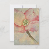 Pink Dogwood UAWG RSVP Karte (Rückseite)