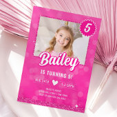 Pink Doll Fashion Party Geburtstag Einladung