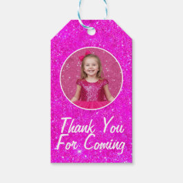 Pink Doll Gilter Birthday Custom Gift Tags Geschenkanhänger