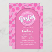 Pink Doll Party, Girl Birthday Einladung (Vorne/Hinten)