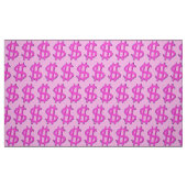 Pink-Dollar-Zeichen Stoff (Fat Quarter (45,7 x 55,9 cm))