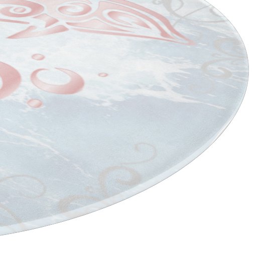 Pink Dolphin Personalized Cutting Board Schneidebrett (Ecke)