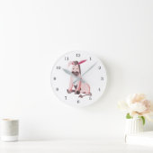 Pink Donkey Fun Wall Clock - Malerei Runde Wanduhr (Zuhause)