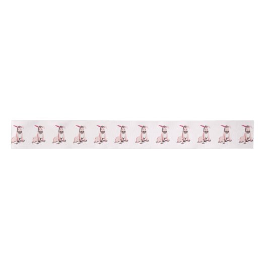Pink Donkey Funny Ribbon Satinband (Vorderseite)