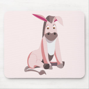 Pink-Donkey-Maus-Pad - Ihre Farben Mousepad